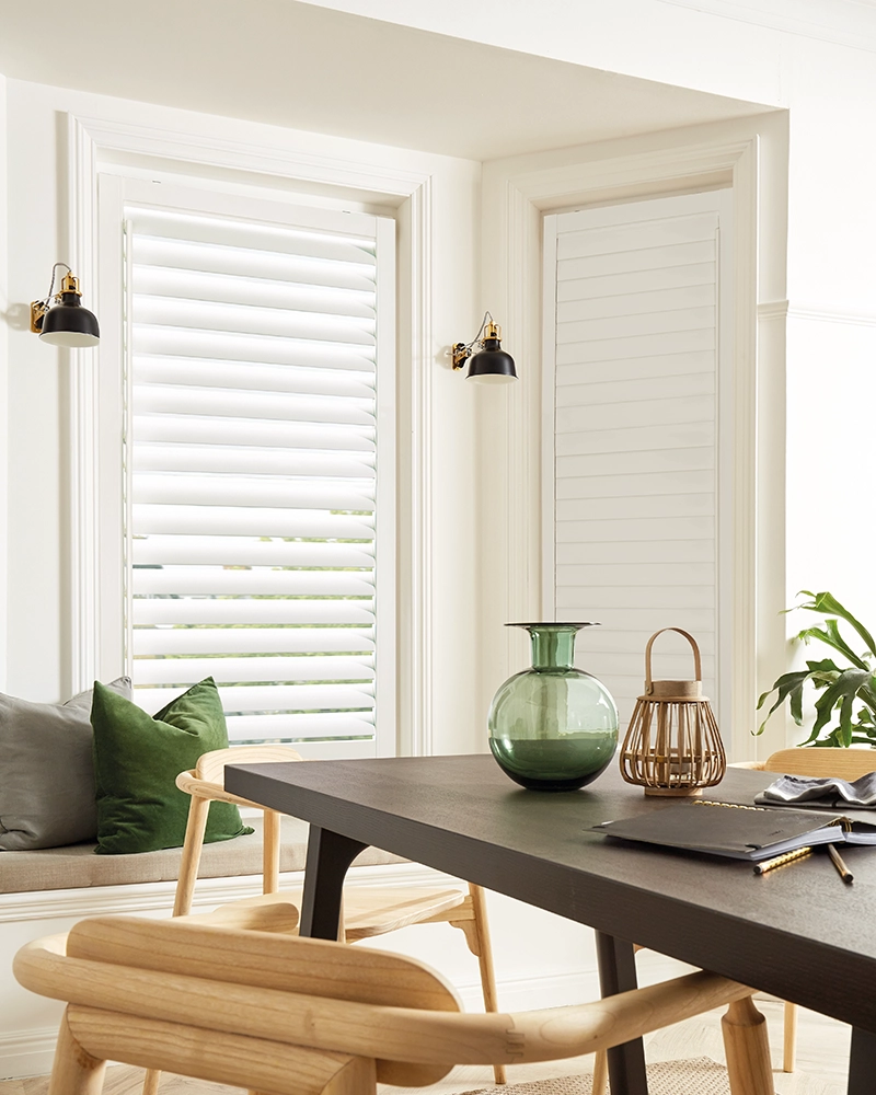 Luxfit Shutters Lite Cotton White Dine